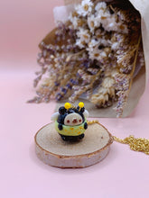 Load image into Gallery viewer, Busy Bee bear pendant and necklace
