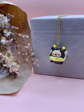 Load image into Gallery viewer, Busy Bee bear pendant and necklace
