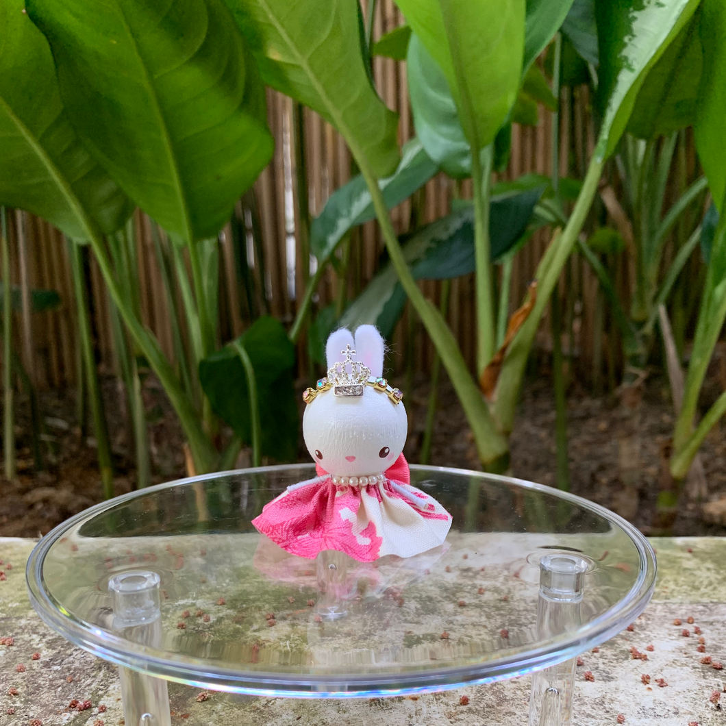 Wooden peg doll - Princess Bun Bun